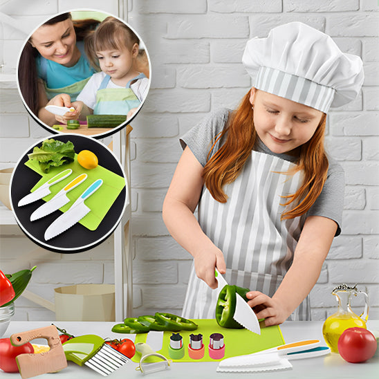 Coupe-légumes-kit-cuisine-enfant-13-pcs