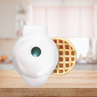 Mini gaufrier blanc ronde