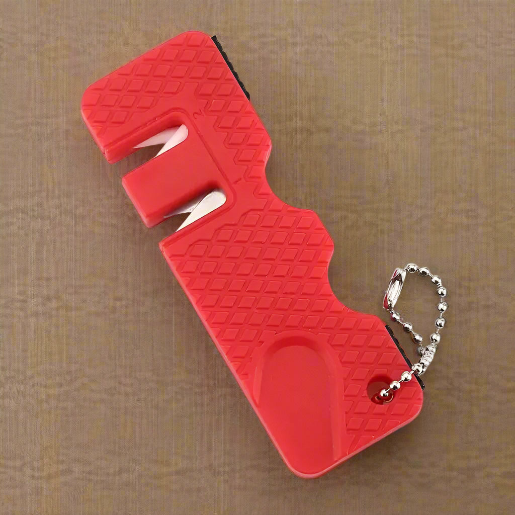Affuteur de couteaux rouge  pour survie en plein air