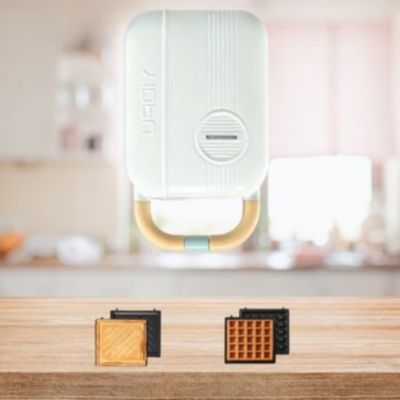 gaufrier multifonction blanc