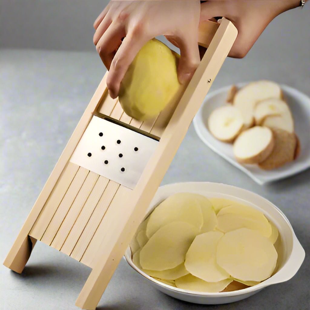 trancheuse mandoline cuisine bois