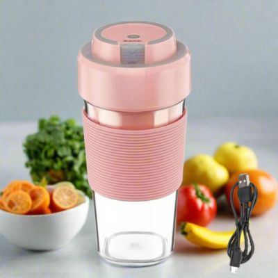 Blender mixeur portable usb rose