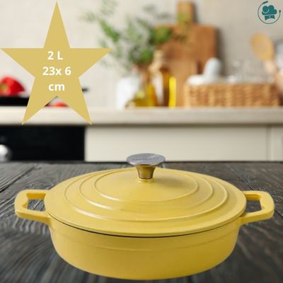 Cocotte-en-fonte-jaune-23 cm