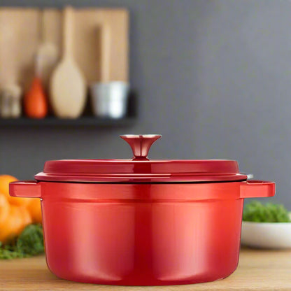 cocotte en fonte ronde3L rouge