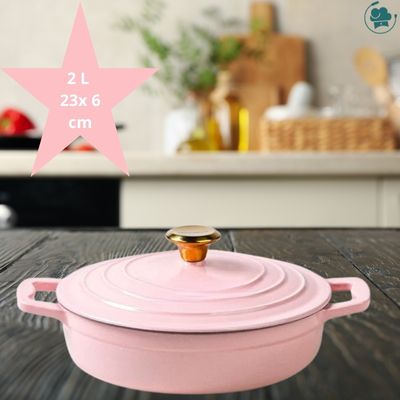 Cocotte-en-fonte-rose-23 cm