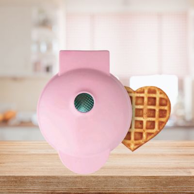 Mini-gaufrier-rose-coeur