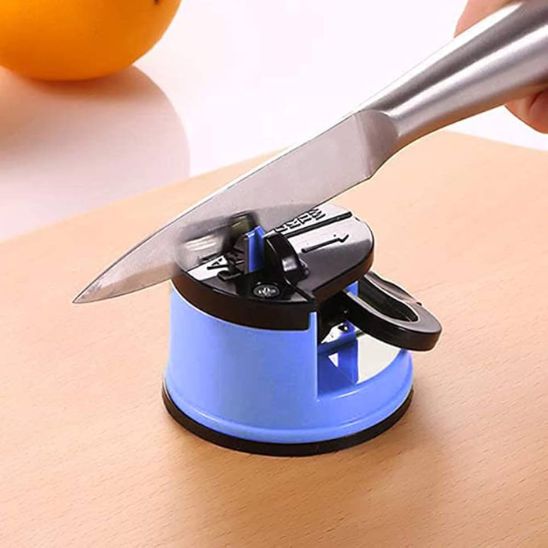 affuteur de couteau bleu poignée ergonomique
