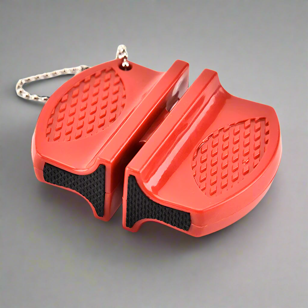 aiguiseur couteau design ultra compact-rouge
