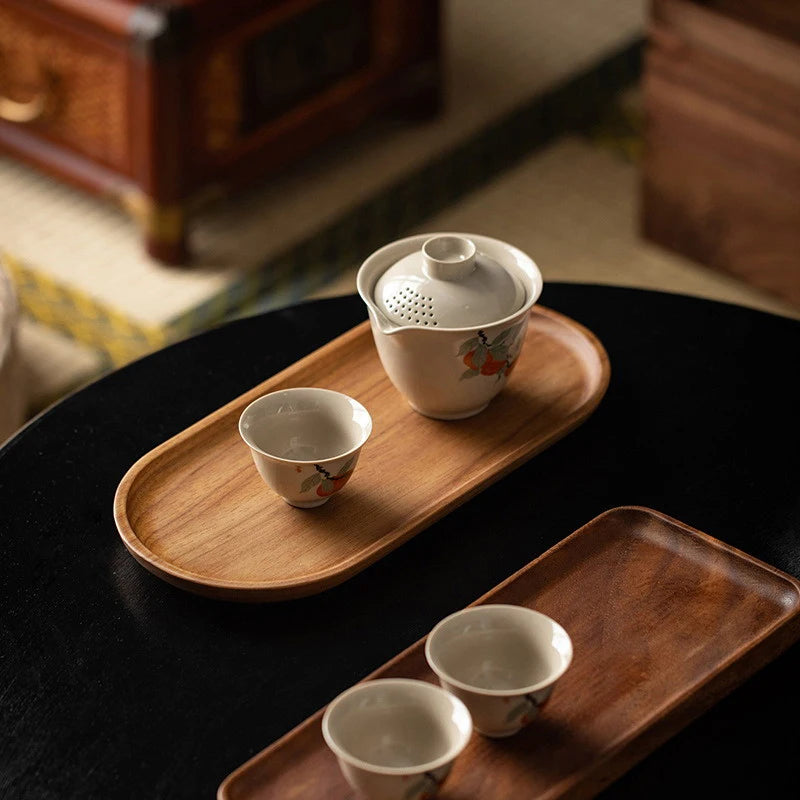 assiette en bois élégance