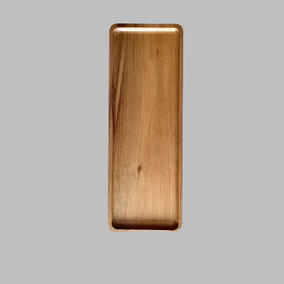 assiette en bois rectangulaire 29 cm