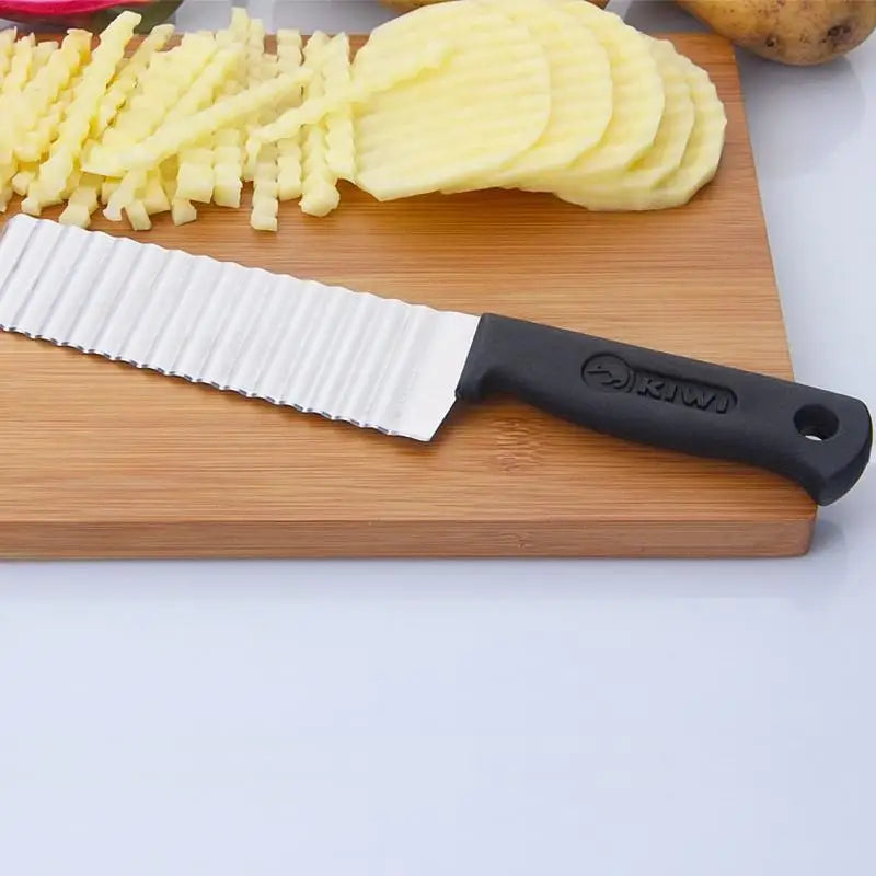 coupe frites ondulé couteau
