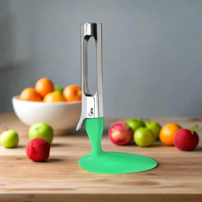 coupe fruit vide pomme vert
