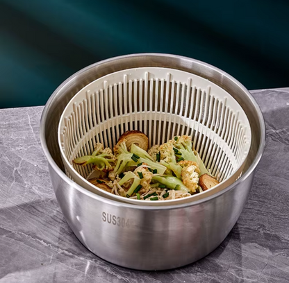 essoreuse à salade inox puissante 