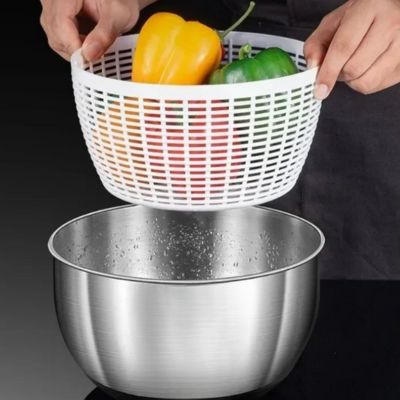 essoreuse salade inox essorage puissant et sans effort