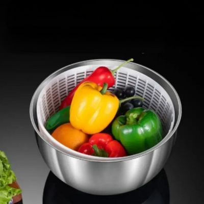 essoreuse salade inox grande capacité pour légumes