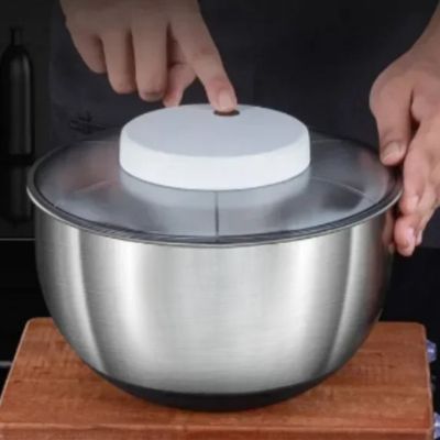 essoreuse salade inox rapide pratique pour cuisine
