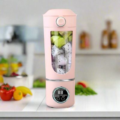 extracteur de jus pro portable rose