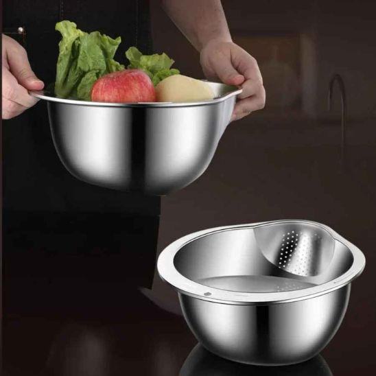 passoire bol inox fruits et légumes