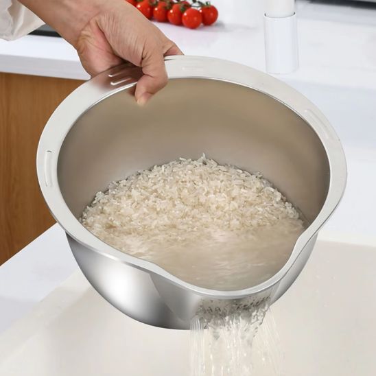 passoire bol inox solide 