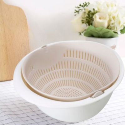 passoire détachable blanc et beige