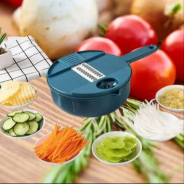 Mandoline cuisine bleu multifonctionnelle