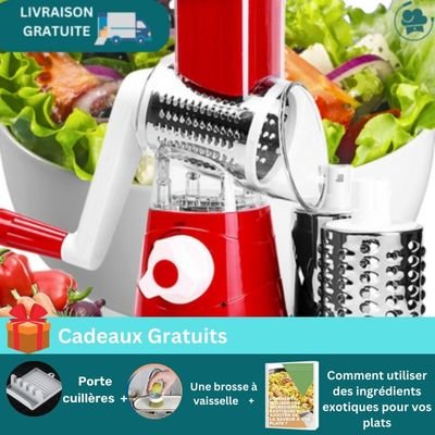 MANDOLINE CUISINE MANUEL 3 en 1 │ MasterSlicer™ - Dicasart