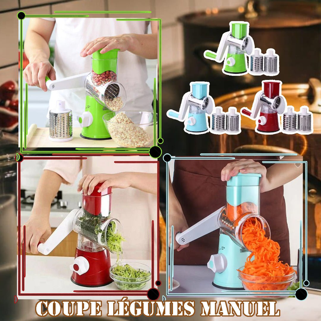 MANDOLINE CUISINE MANUEL 3 en 1 │ MasterSlicer™ - Dicasart